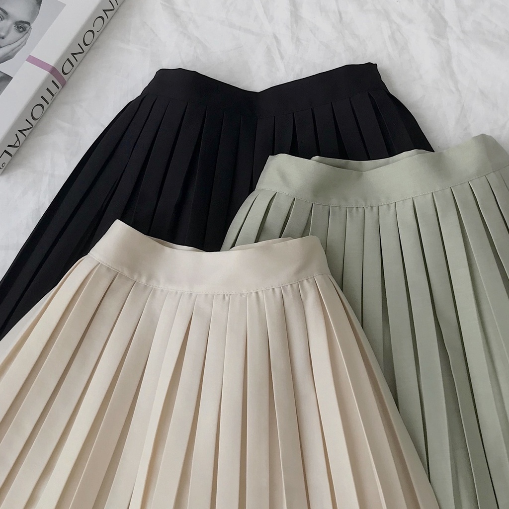 Chân Váy Xếp Ly JEM CLOSET Dáng Chữ A Style Hàn Dễ Thương Nhiều Màu Dễ Phối Đồ FALMI 3408