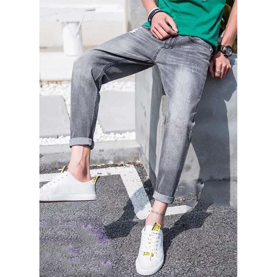 Quần Jean Bạc Dáng Body Hàn Quốc | BigBuy360 - bigbuy360.vn