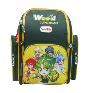 Balo b.bag chống gù super team-wood b-010 xanh lá - ảnh sản phẩm 2