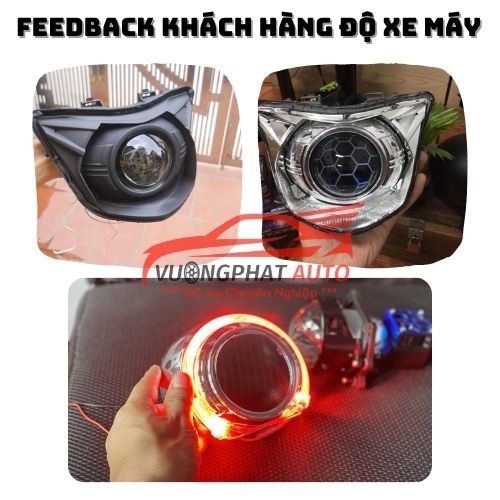 Chụp Xi Gắn Bi Cầu 3 Inch, Chụp Lắp Vòng Thiên Thần Gắn Bi Độ Đèn Ô Tô Xe Máy - Vượng Phát Auto