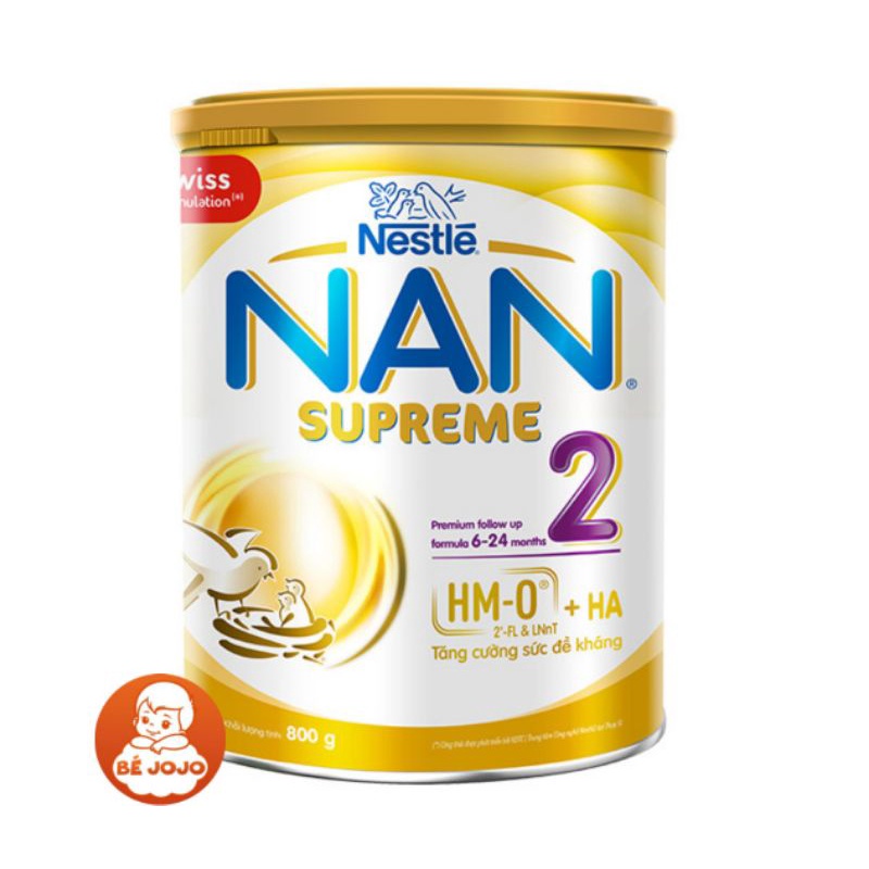 Sữa Nan Supreme Số 2 Dành Cho Trẻ Dị Ứng Đạm Bò (Hộp 800g)