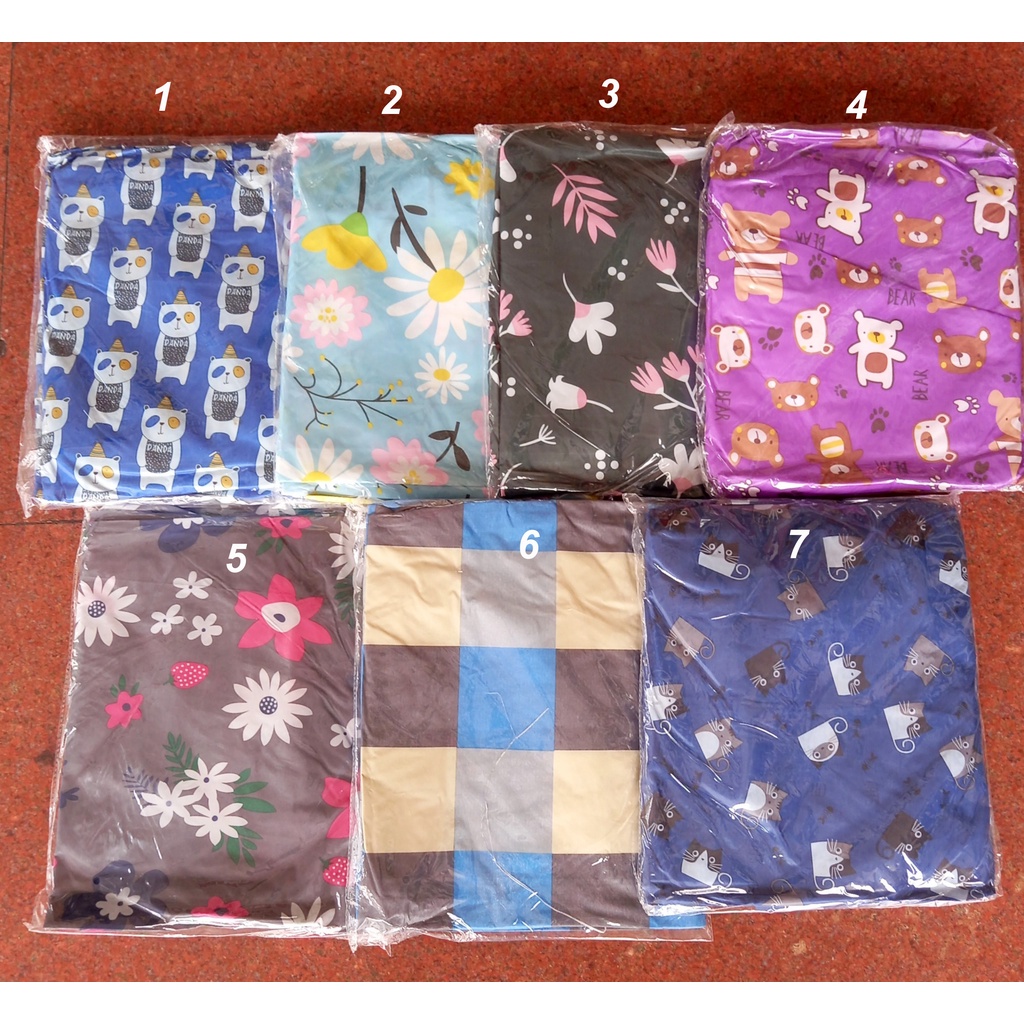 Ga chống thấm cotton, Ga chống thấm họa tiết cho trẻ 1m8 x 2m - giao màu ngẫu nhiên