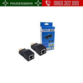 Bộ HDMI Extender 30M Ethernet CAT5e,6 Mạng Hỗ Trợ HDCP Hộp Xanh - HDMI Extender 30M Hộp Xanh