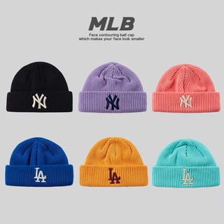 Mũ len thêu chữ MLB thời trang Hàn Quốc sành điệu