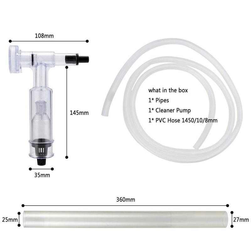 Dụng cụ hút phân cặn bể cá Jeneca AS- 666 Dụng cụ thay nước bể cá