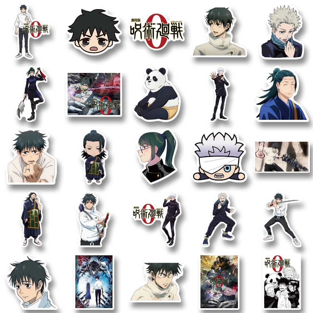 50 Cái Jujutsu Kaisen 0 the movie Chú Thuật Hồi Chiến | Anime Sticker laptop trang trí trên tường