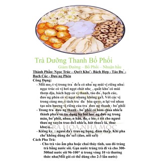 Trà Dưỡng Thanh - Bổ phổi (set 15 gói mix siêu đầy đặn)