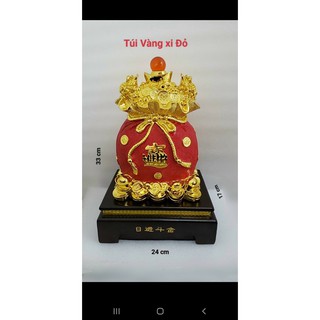 túi vàng vật phong thủy hút tài Lộc