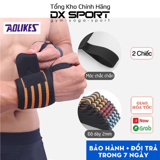 Băng quấn bảo hộ cổ tay chính hãng Aolikes cao cấp - Đai Bảo Vệ Cổ Tay cho tập Gym (1 đôi)