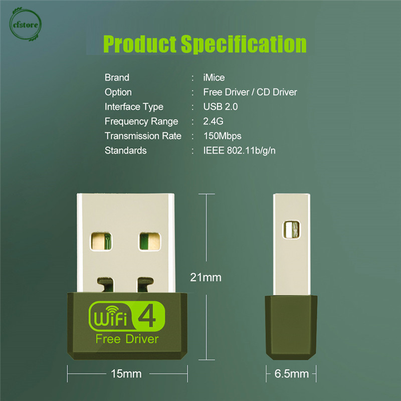 Usb Wifi Cf 150mbps 2.4g | BigBuy360 - bigbuy360.vn