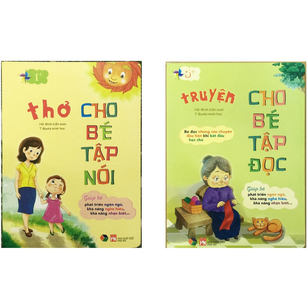 Sách - Combo 2 cuốn - Thơ Cho Bé Tập Nói Và Truyện Cho Bé Tập Đọc ( Bìa Cứng ) Gigabook