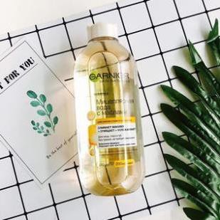 Nước tẩy trang Garnier Nga 400ml, 125ml dầu vàng nắp trắng | BigBuy360 - bigbuy360.vn