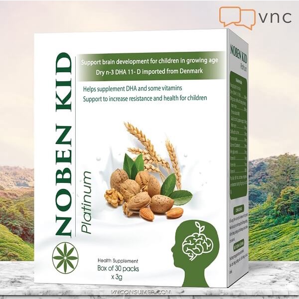 Cốm Trí Não Noben Kid Hỗ Trợ Phát Triển Trí Não Tăng Cường Hệ Miễn Dịch Cho Trẻ