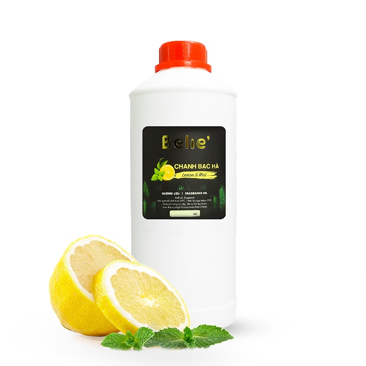 Nguyên liệu mỹ phẩm Belie'  Hương Chanh Bạc Hà 1L