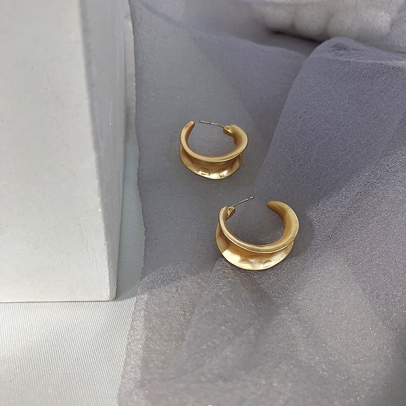 Khuyên Tai Thiết Kế Hình Mặt Trăng Phong Cách Retro A728