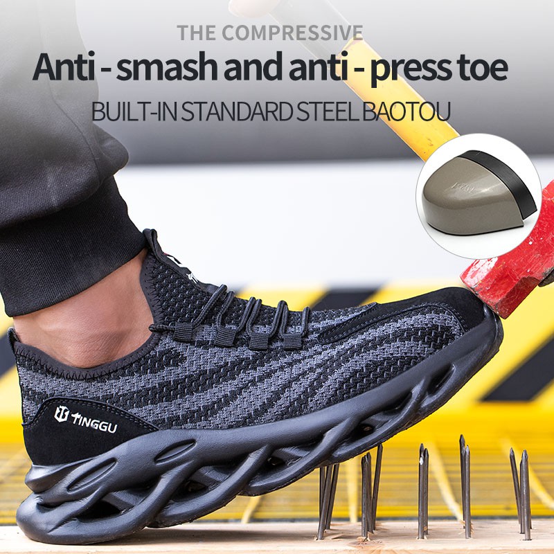 Giày bảo hộ lao động thiết kế thoáng khí chống va chạm đa năng thoải mái chất lượng cao