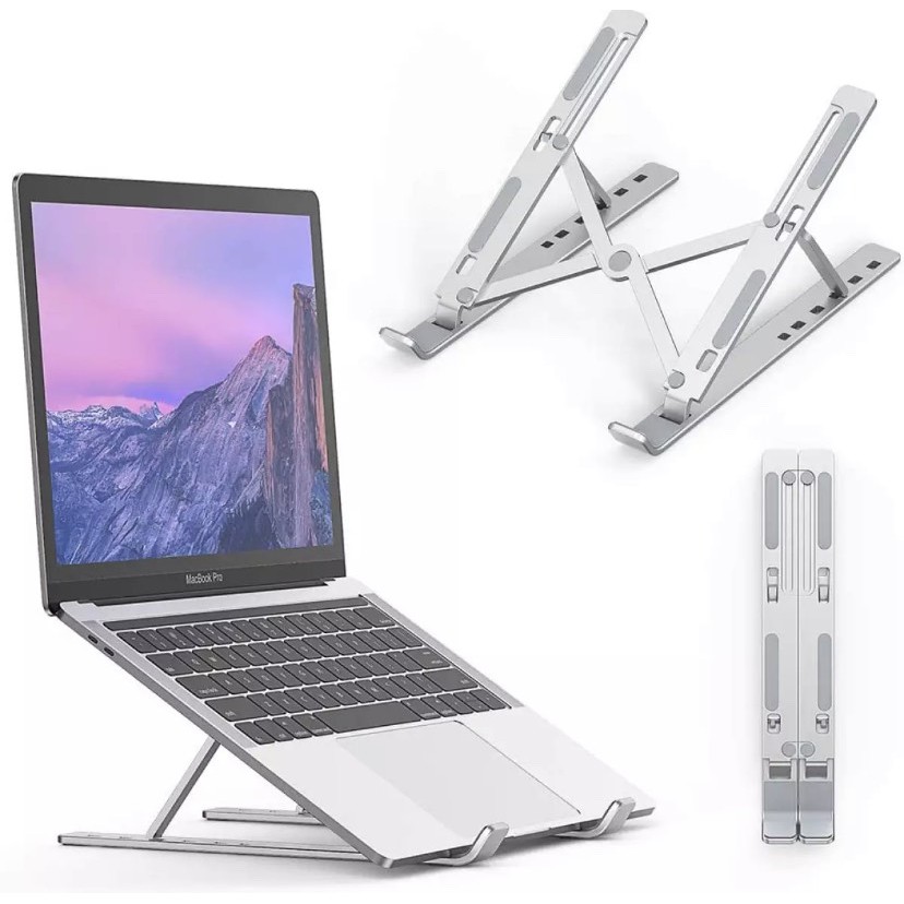 [FREESHIP] Giá Đỡ LAPTOP, MACBOOK, IPAD Bằng Nhôm Có Thể Điều Chỉnh Được Độ Cao, Đế Tản Nhiệt Laptop, Đế Kê Laptop Nhôm.