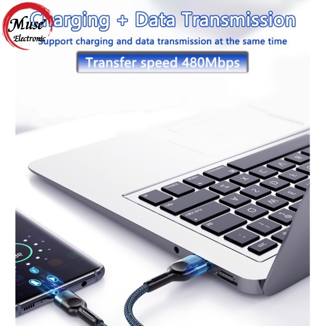 Dây Cáp Sạc Truyền Dữ Liệu Type-c Chống Trượt Tương Thích Với Android Ios Huawei