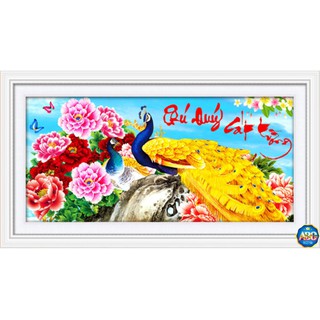 Phú quý cát tường tranh đính đá kim cương abc df278