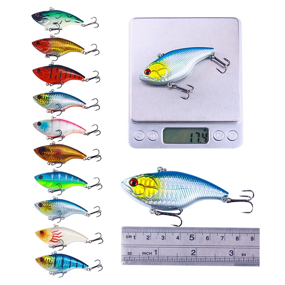 HENGJIA 1PC VIB 7.5CM Fishing 18G bass bass fishing wobbler bait water