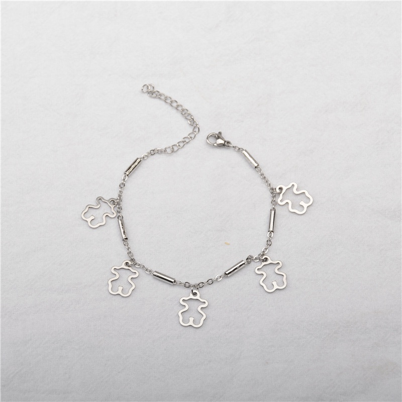 Vòng Tay Chuỗi Xích Mặt Hình Thánh Giá Bằng Thép Titan Phong Cách Hip Hop Thời Trang