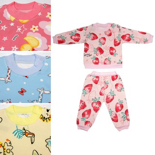 Bộ quần áo nỉ lót bông cực đẹp cho bé gái từ 8-17kg _BNG - ảnh thật - bộ quần áo thu đông cho bé trai