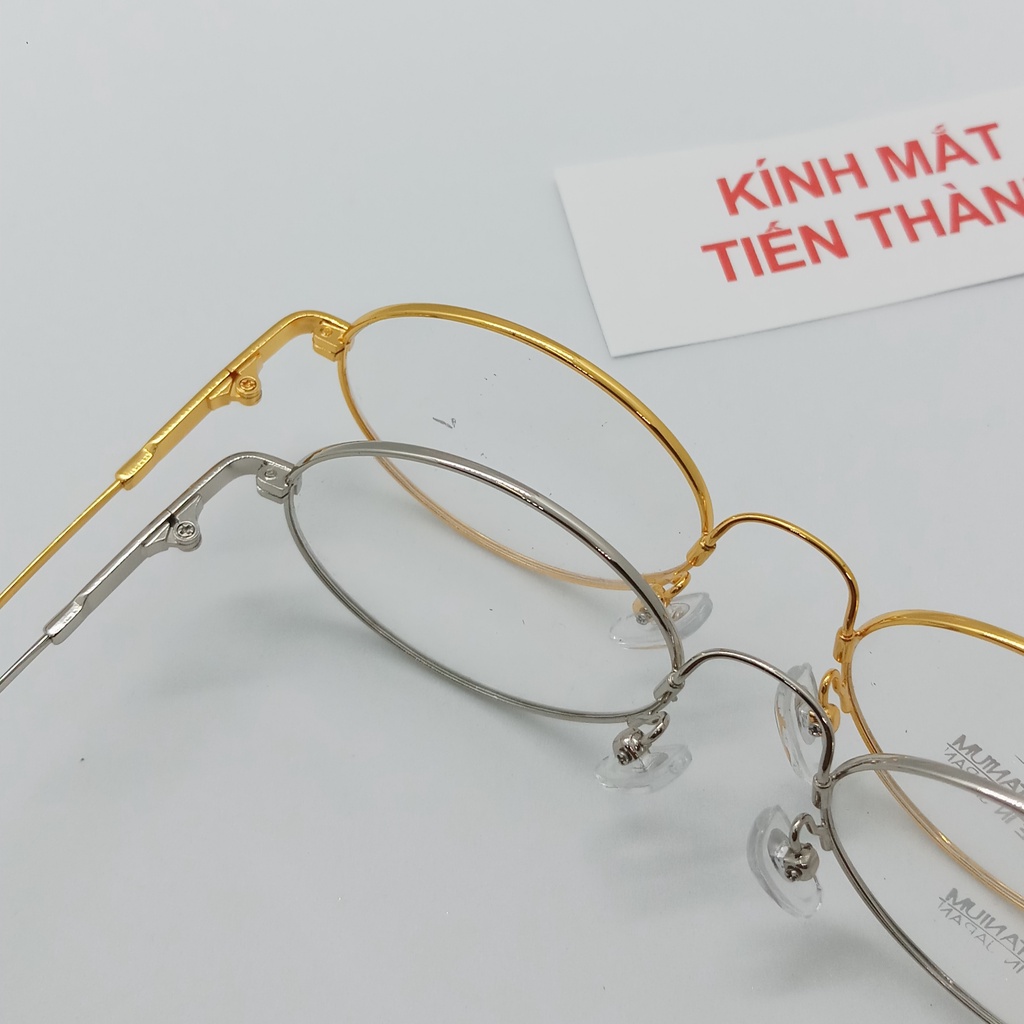 Mắt Kính Titannium Dẻo Dáng Oval  - Kính Mắt Tiến Thành
