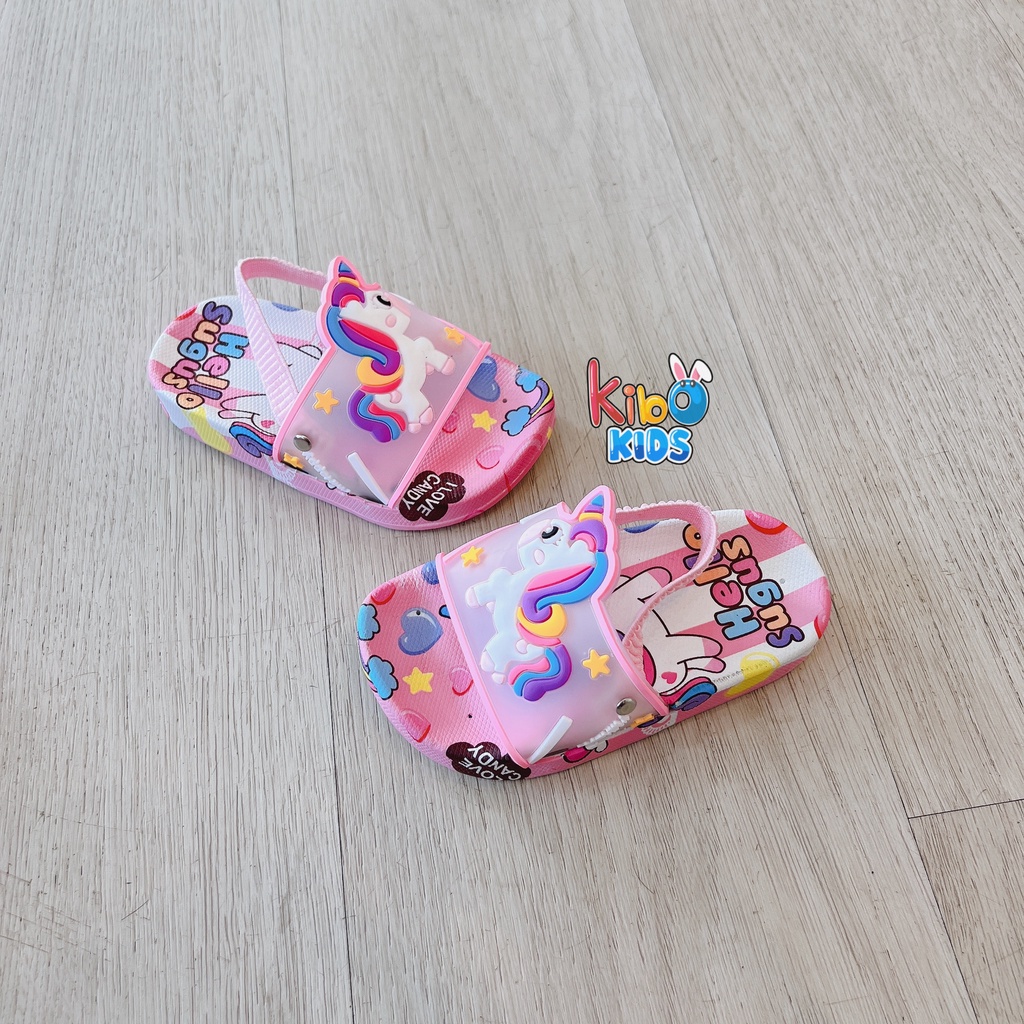 ￼Dép lê có quai siêu nhẹ, siêu êm chống trơn trượt cho bé 1-3 tuổi DE09