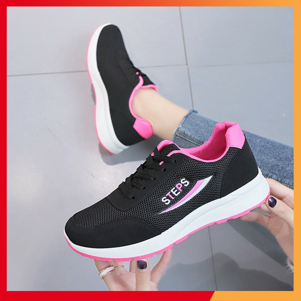 (Ảnh thật kèm video ) Giày thể thao nữ Steps - Giày Sneaker Nữ Steps Style Cổ Thấp Thể Thao Phối Màu | BigBuy360 - bigbuy360.vn