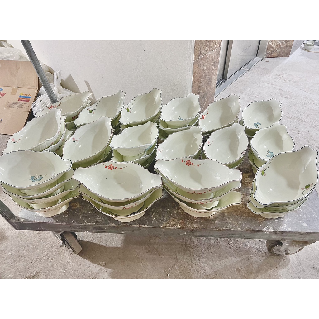 Bát Thuyền Đựng Gà Cúng Nguyên Con Gốm Sứ Bát Tràng, Đĩa Đựng Gà Thắp Hương Cao Cấp