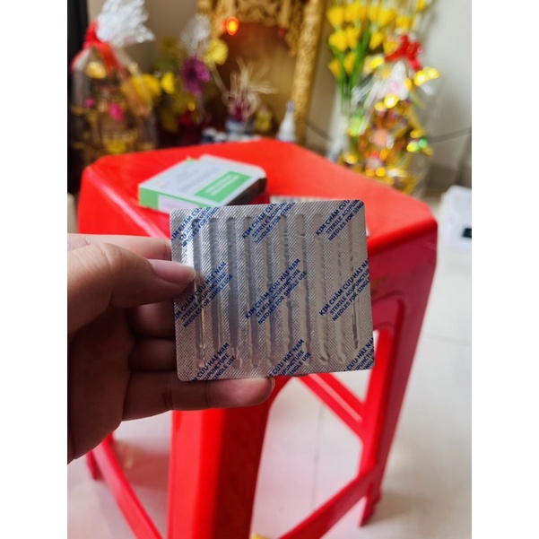 Kim châm cứu Hải Nam tiệt trùng - hộp 10 vỉ 100 kim