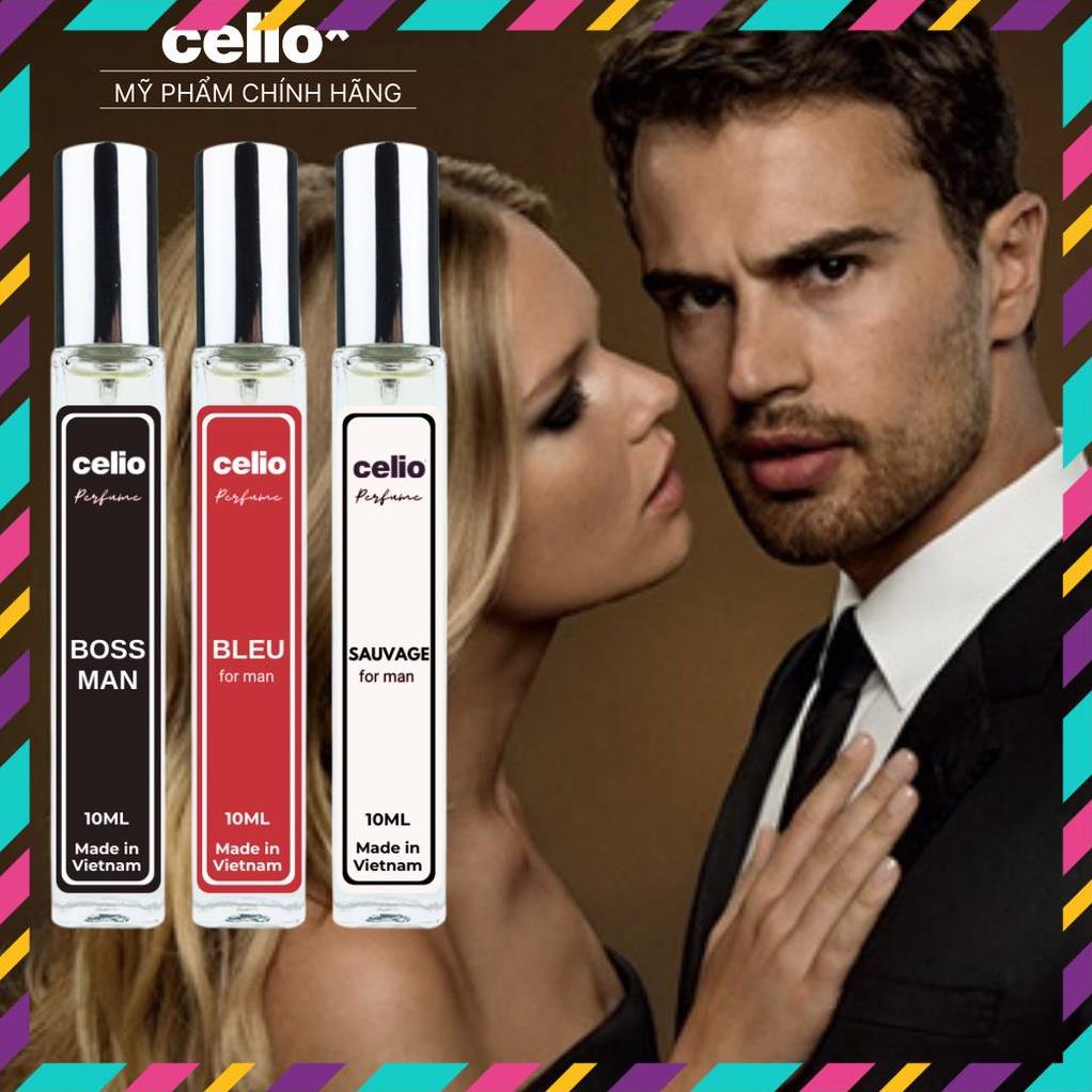 [Quà tặng là khẩu trang ] Nước Hoa Nam CELIO Boss Man 10ml Dạng Xịt Thơm Body Hương Nam Tính Quyến R