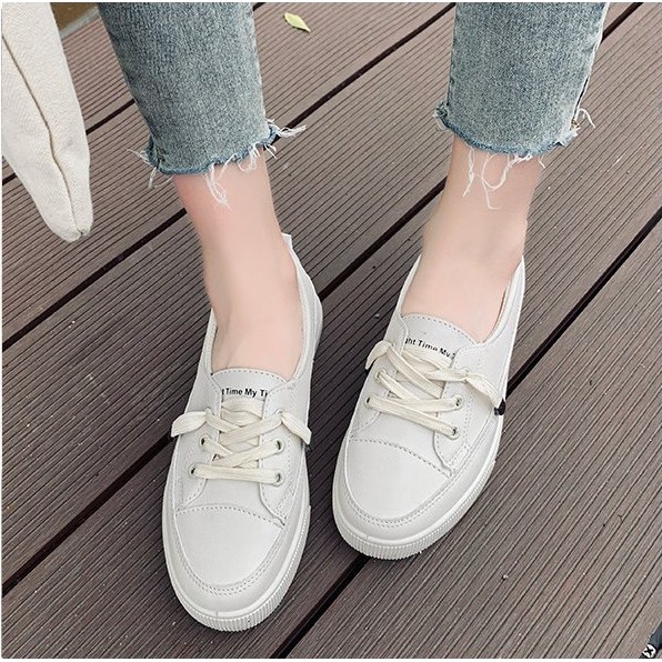 GIÀY SLIP-ON DÂY BẤM, GIÀY ĐẾ BẮNG HOT TREND