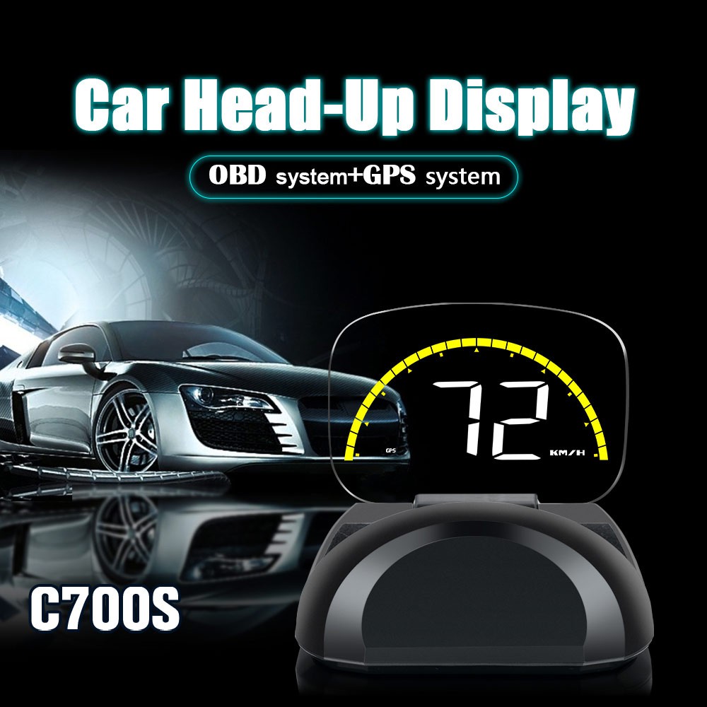 IN STOCK HUD Screen Colorful Led Screen Automatic OBD GPS HUD Device