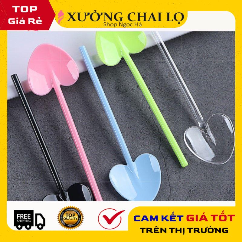 [GIÁ RẺ NHẤT] [Combo 100sp] Muỗng Tim , xẻng, que nhựa dùng trong spa, phụ kiện du lịch