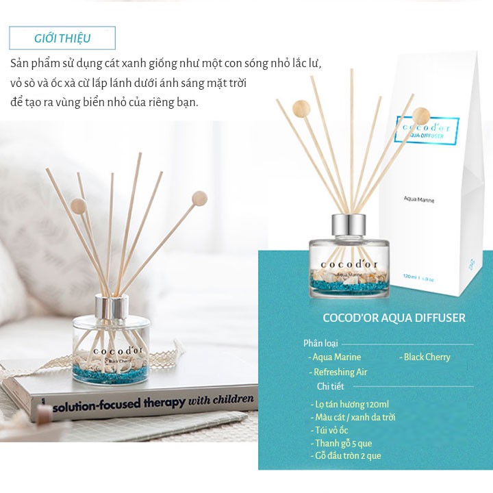 Tinh Dầu Tán Hương Cocod'or Aqua Diffuser 120ml Gomi Mall