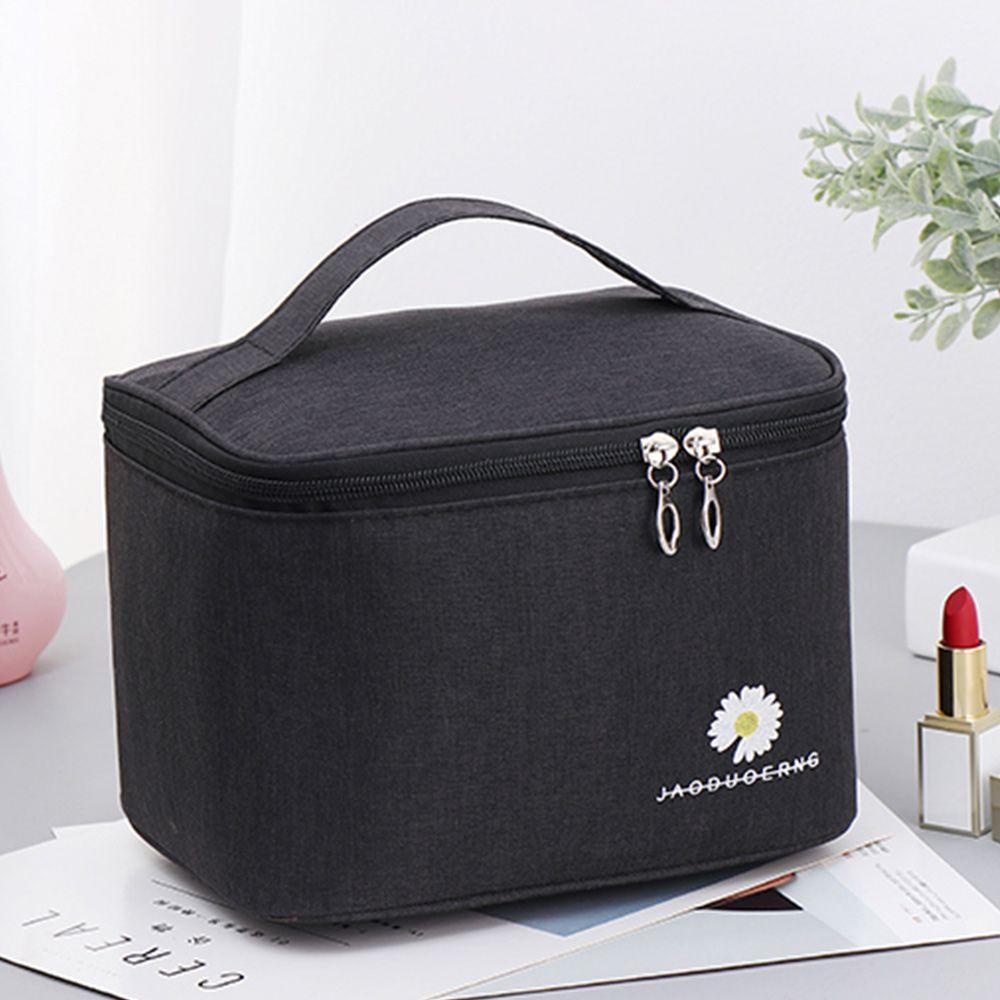 MIHAN1 Túi Đựng Mỹ Phẩm Chăm Sóc Da Họa Tiết Hoa Cúc Xinh Xắn Tiện Dụng