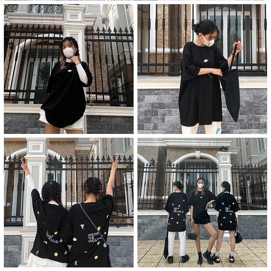 Áo thun Pixel weather - Ressible [Streetwear/Black] | BigBuy360 - bigbuy360.vn