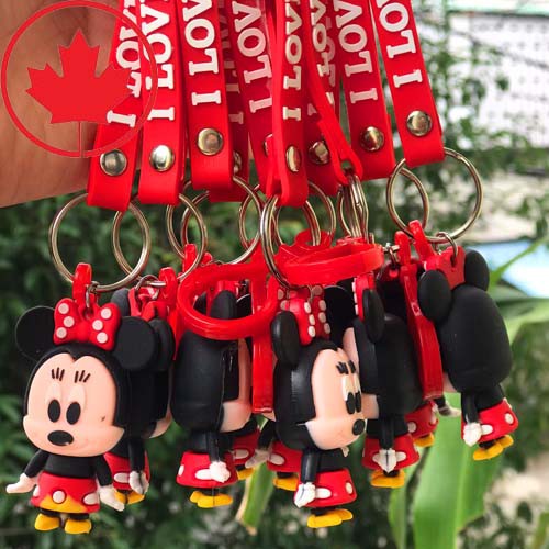 [Chuẩn Auth] Móc khoá gấu chuột Mickey - Minnie điệu đà (có sẵn)