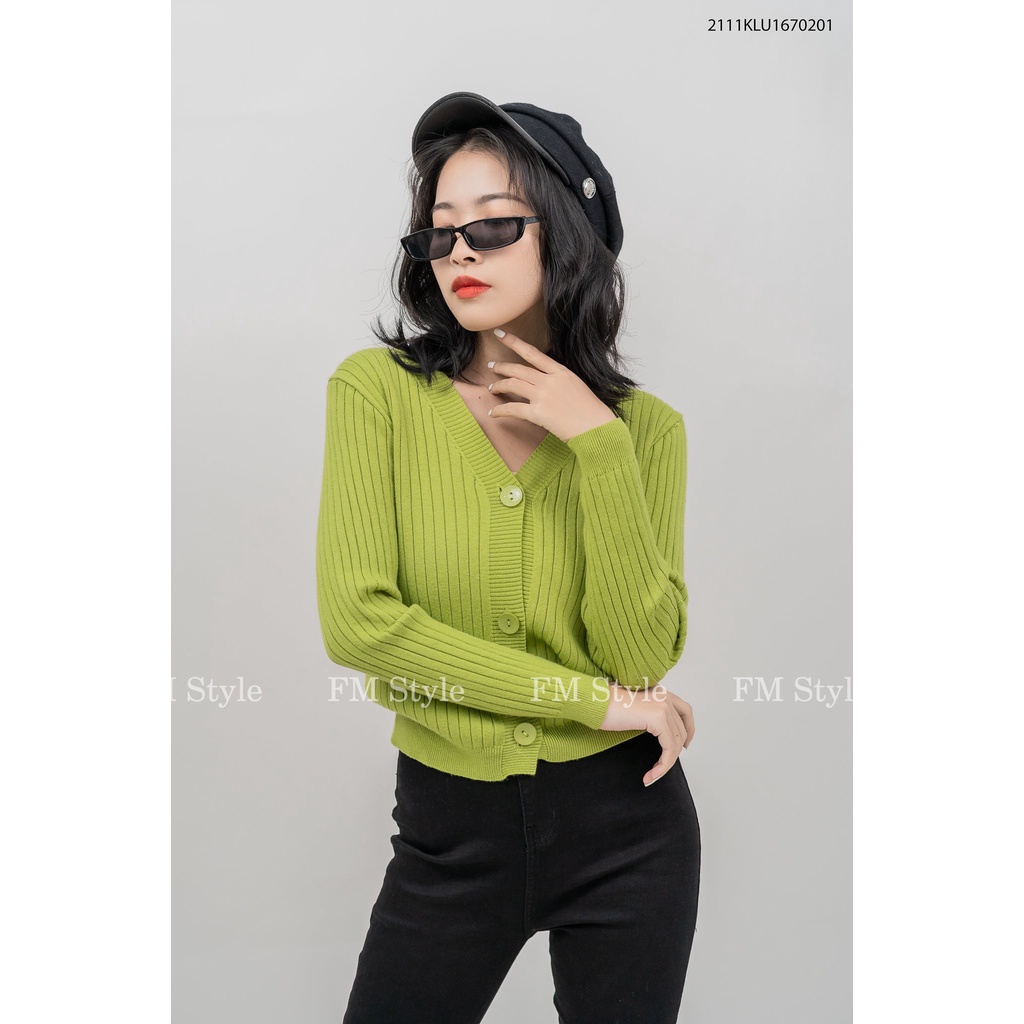 Áo khoác cardigan nữ FM Style cổ tim chất len tăm xịn nhẹ phong cách nhẹ nhàng thời trang thu đông hàn quốc 211102351 | BigBuy360 - bigbuy360.vn