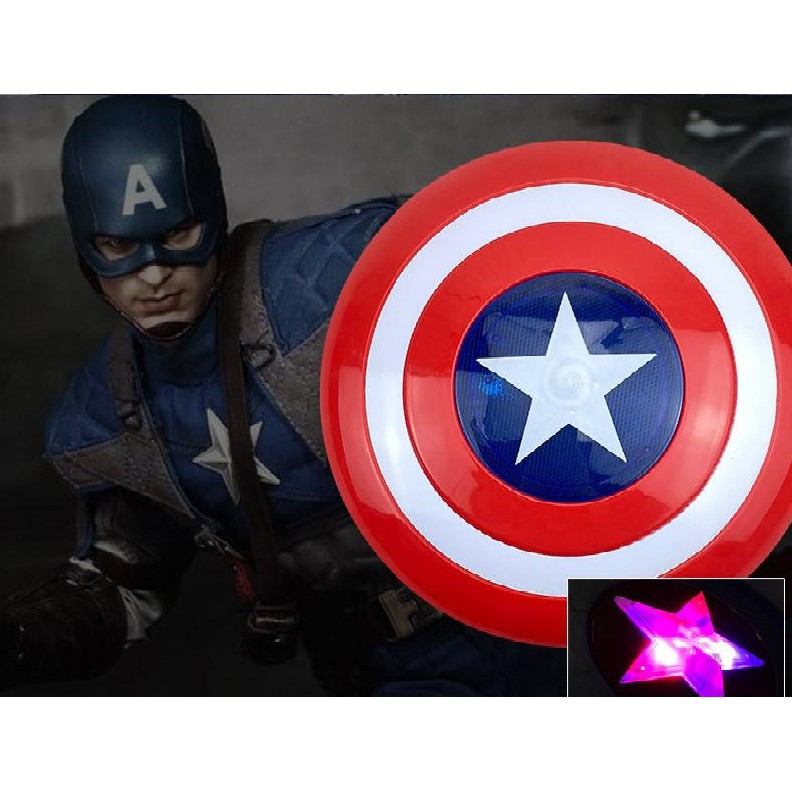 Khiên đồ chơi Captain America đội trưởng Mỹ có đèn