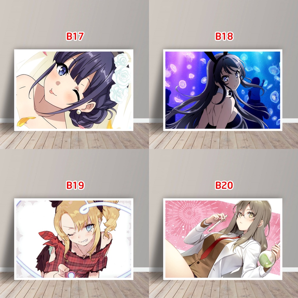 Tấm Postcard Cao Cấp Anime Bunny Girl Senpai