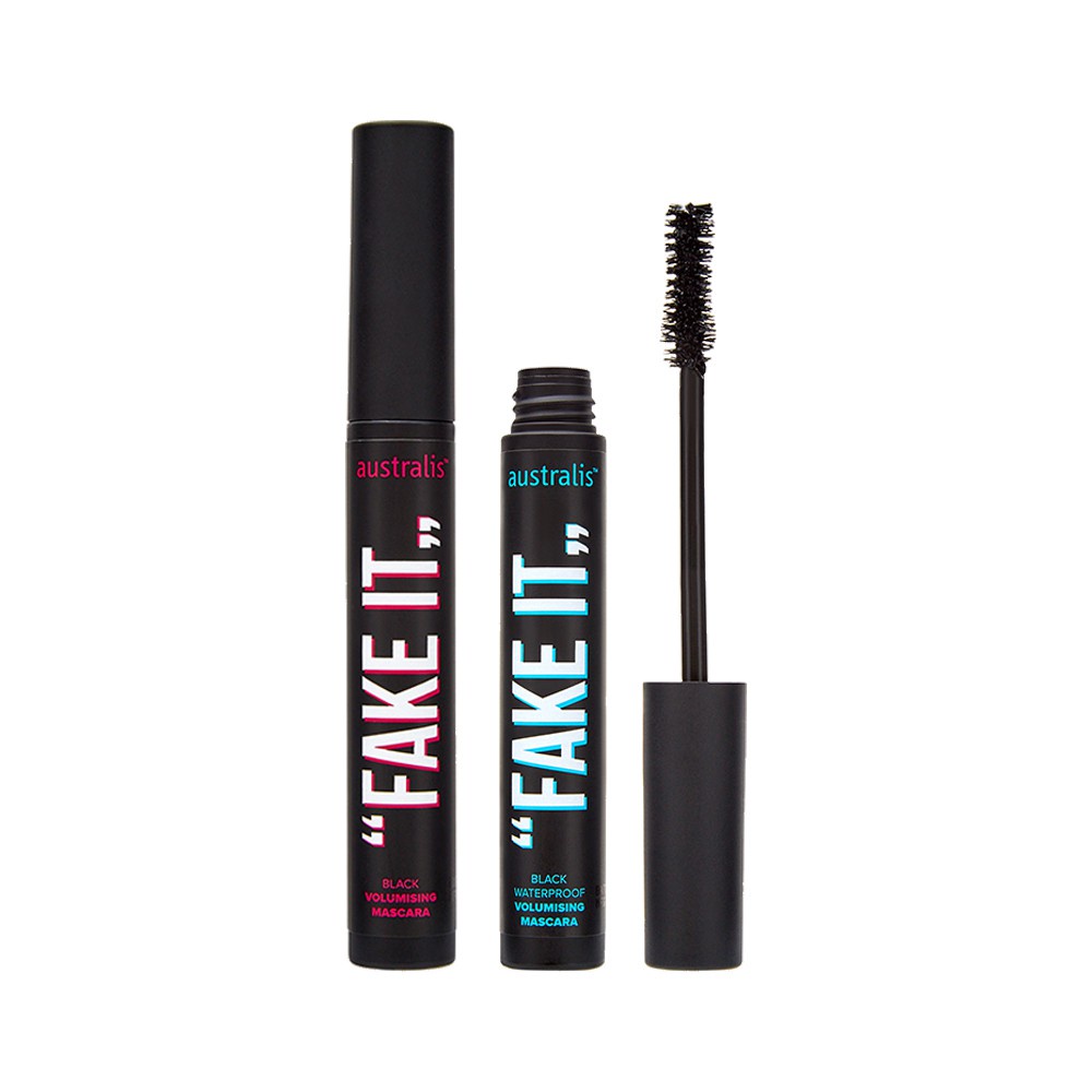 Mascara Cong Mi  FakeIt Waterproof, Chuất Dày Mi và Dài Mi Không Lem Không Trôi, Mascara Phồng Mi, Chống Oxy Hóa