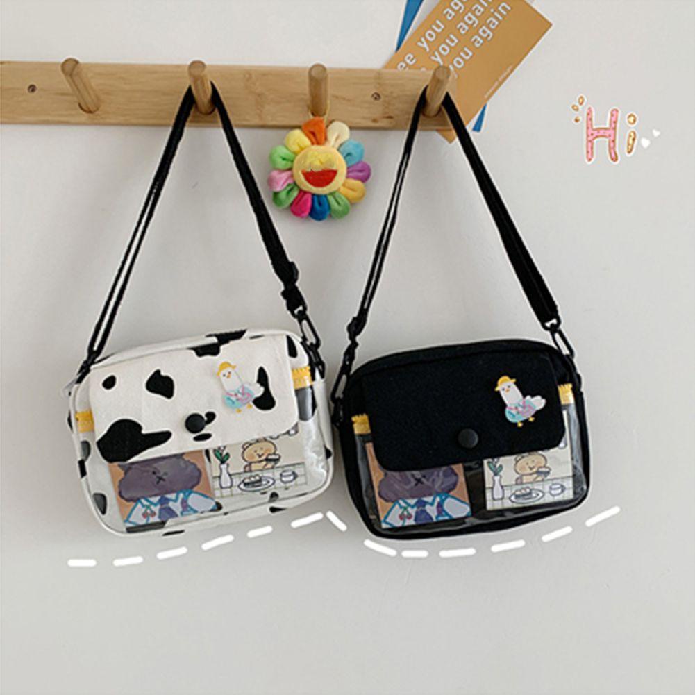 UUMIR Túi Đeo Chéo Họa Tiết Hoạt Hình Chú Vịt / Gấu Dễ Thương Phong Cách Nhật Bản