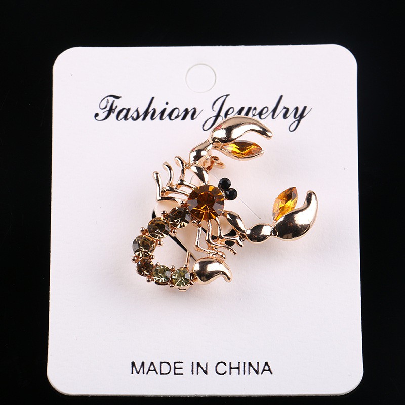 Trâm Cài Áo Hình Bọ Cạp Đính Đá Lấp Lánh