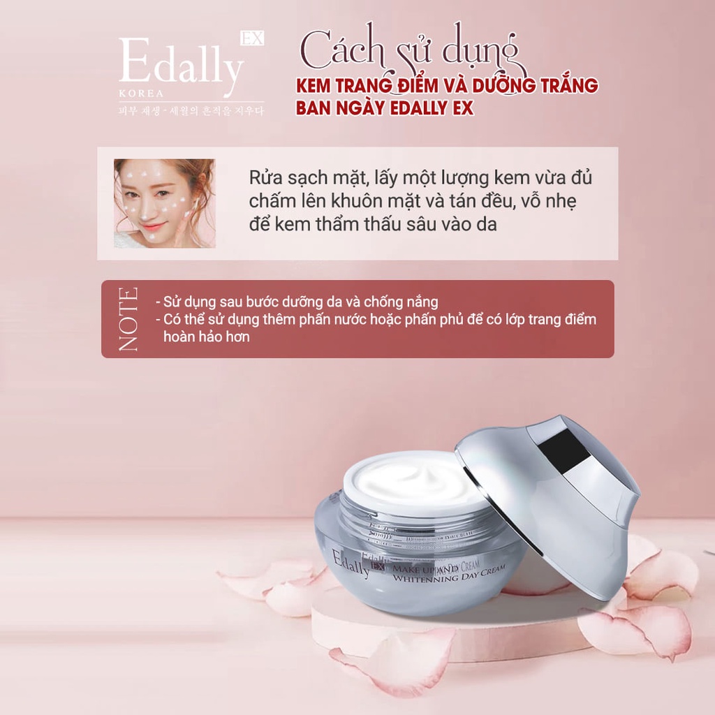 Kem Trang Điểm Edally Hàn Quốc Chính Hãng Dưỡng Trắng Da Ban Ngày Thay Thế Kem Nền Tiết Kiệm Thời Gian