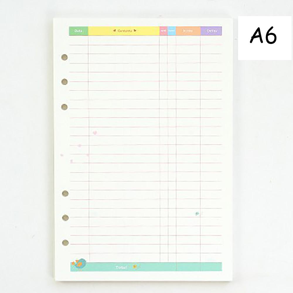 Sổ Tay Ghi Chú + 2 Nhãn Dán 6 Vòng + 12 Tờ Giấy Dán In Chữ Trang Trí