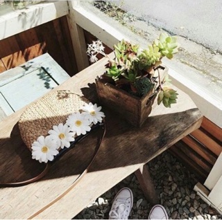 Túi cói bầu hoa cúc 🌼🌼🌼