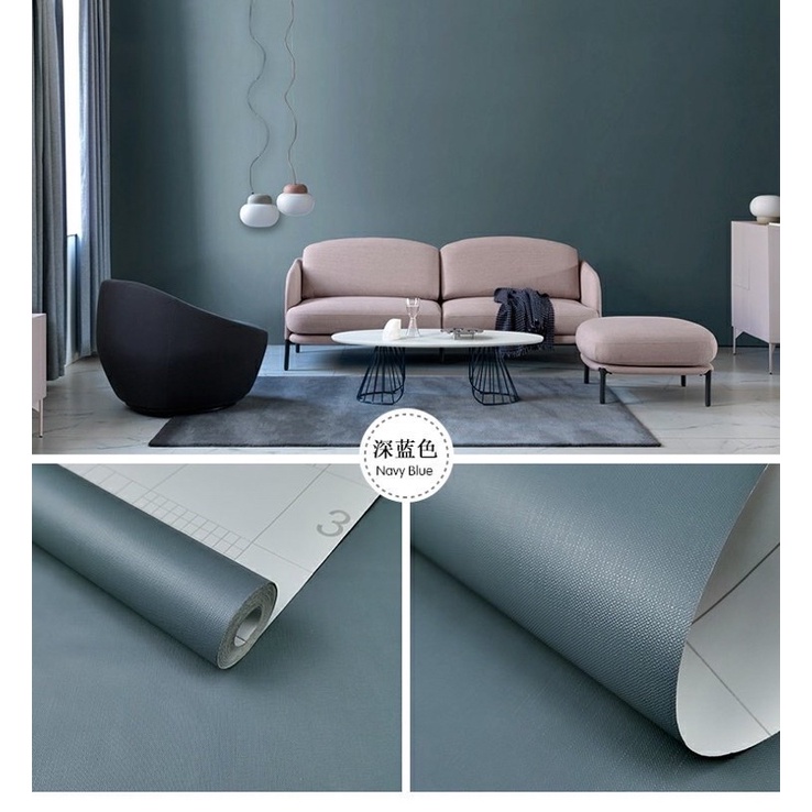 Giấy dán tường trơn pastel_10m decal dán tường sẵn keo rộng 45cm