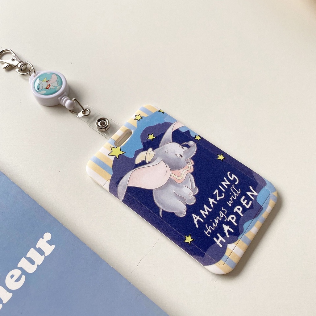 Dây Đeo Thẻ Id / Chìa Khóa Họa Tiết Hoạt Hình Monsters University Dumbo Dễ Tháo Rời Giá Đỡ